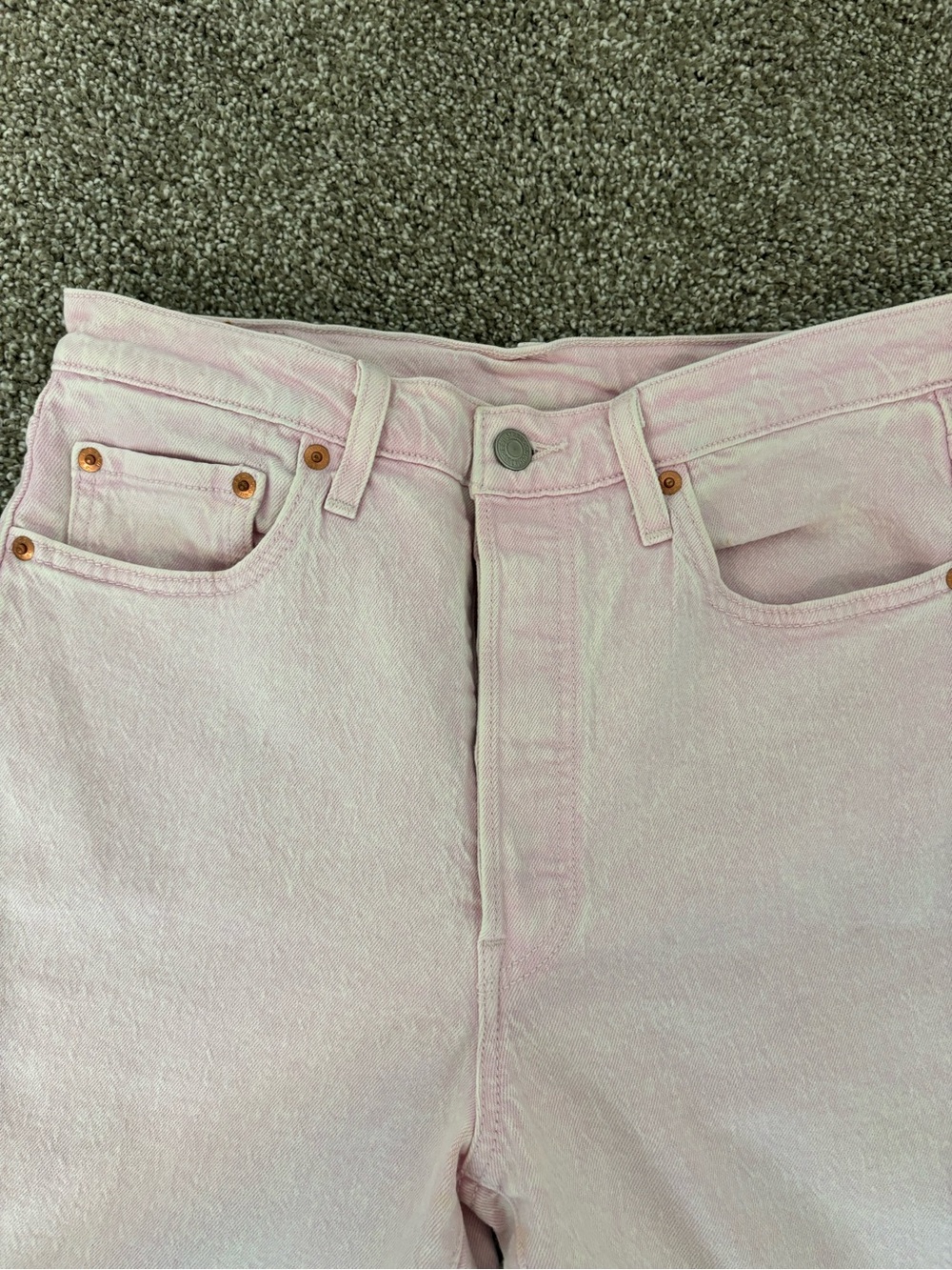 Levi's Pastel Pink High-Rise Women's Jeans - Picture 6 of 7